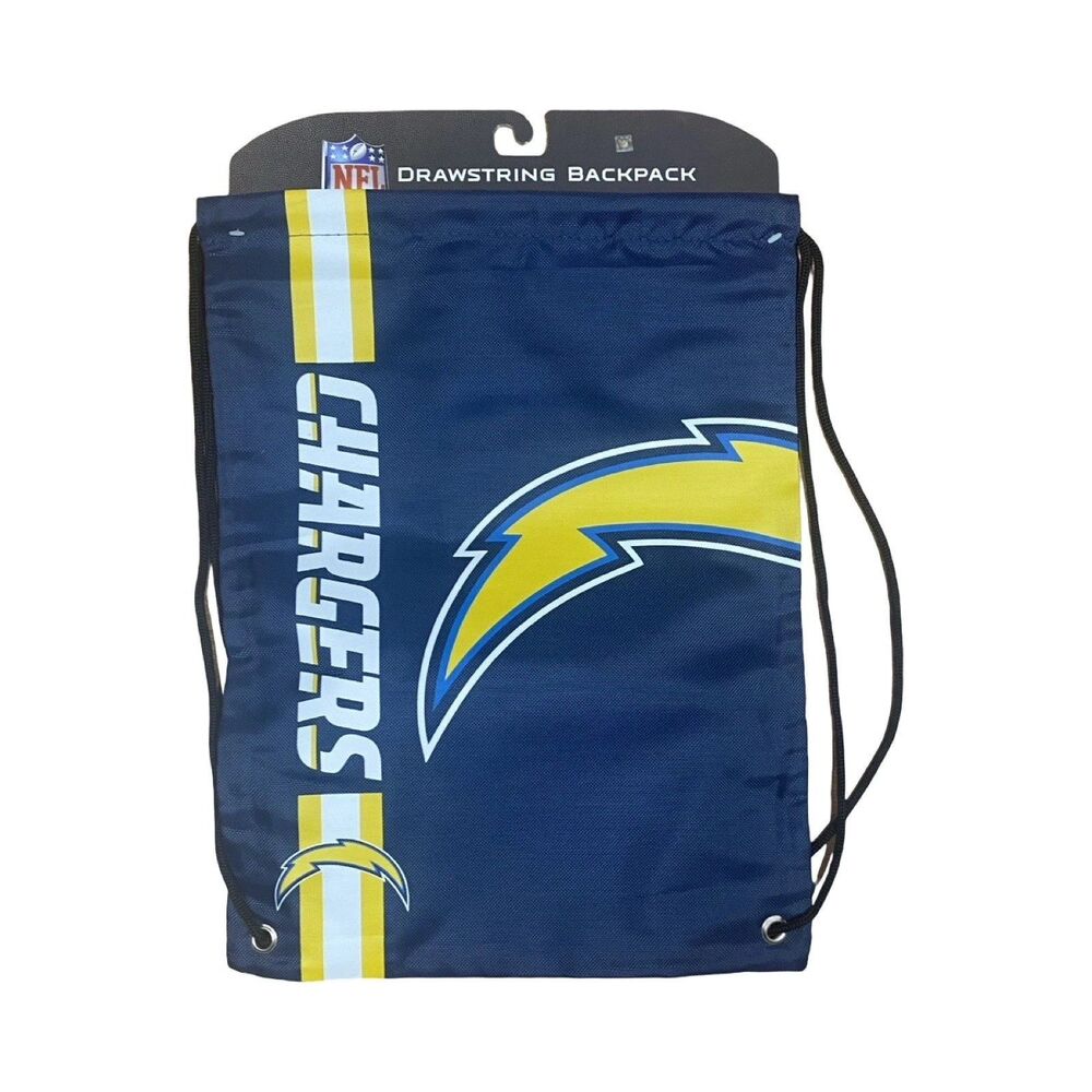 NFL Los Angeles Chargers Drawstring Backpack Gym bag San Diego Football